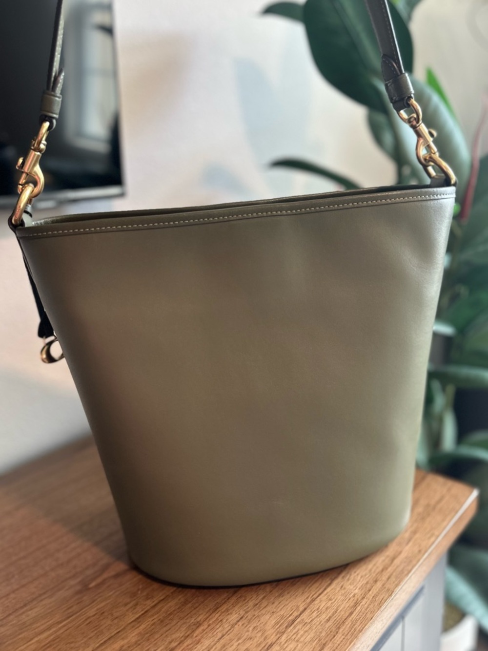 NWT - Coach Army Green Dakota Bucket Bag - Picture 12 of 13